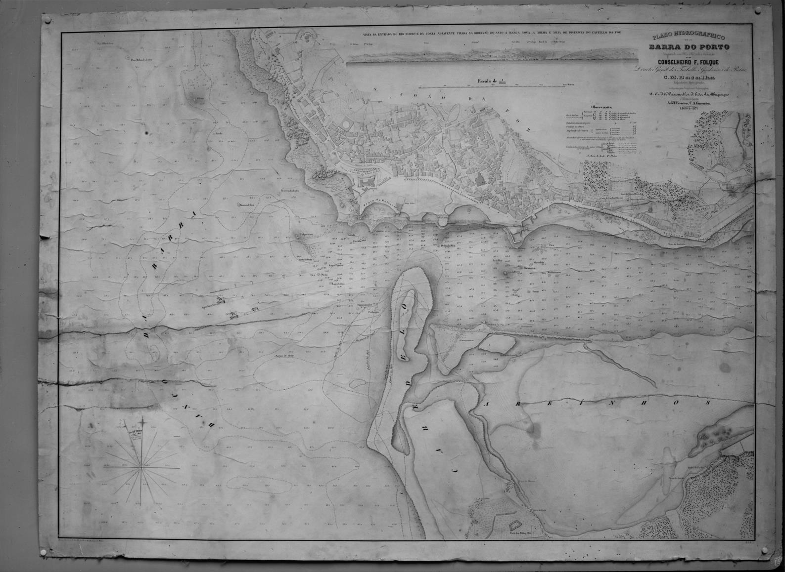 O rio e o mar na vida da cidade : Plano hidrográfico da barra do Porto, 1861-1862