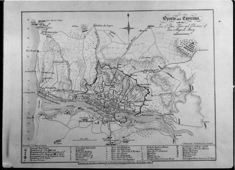 O rio e o mar na vida da cidade : Carta Topográfica do Porto e arredores com a indicação do exército