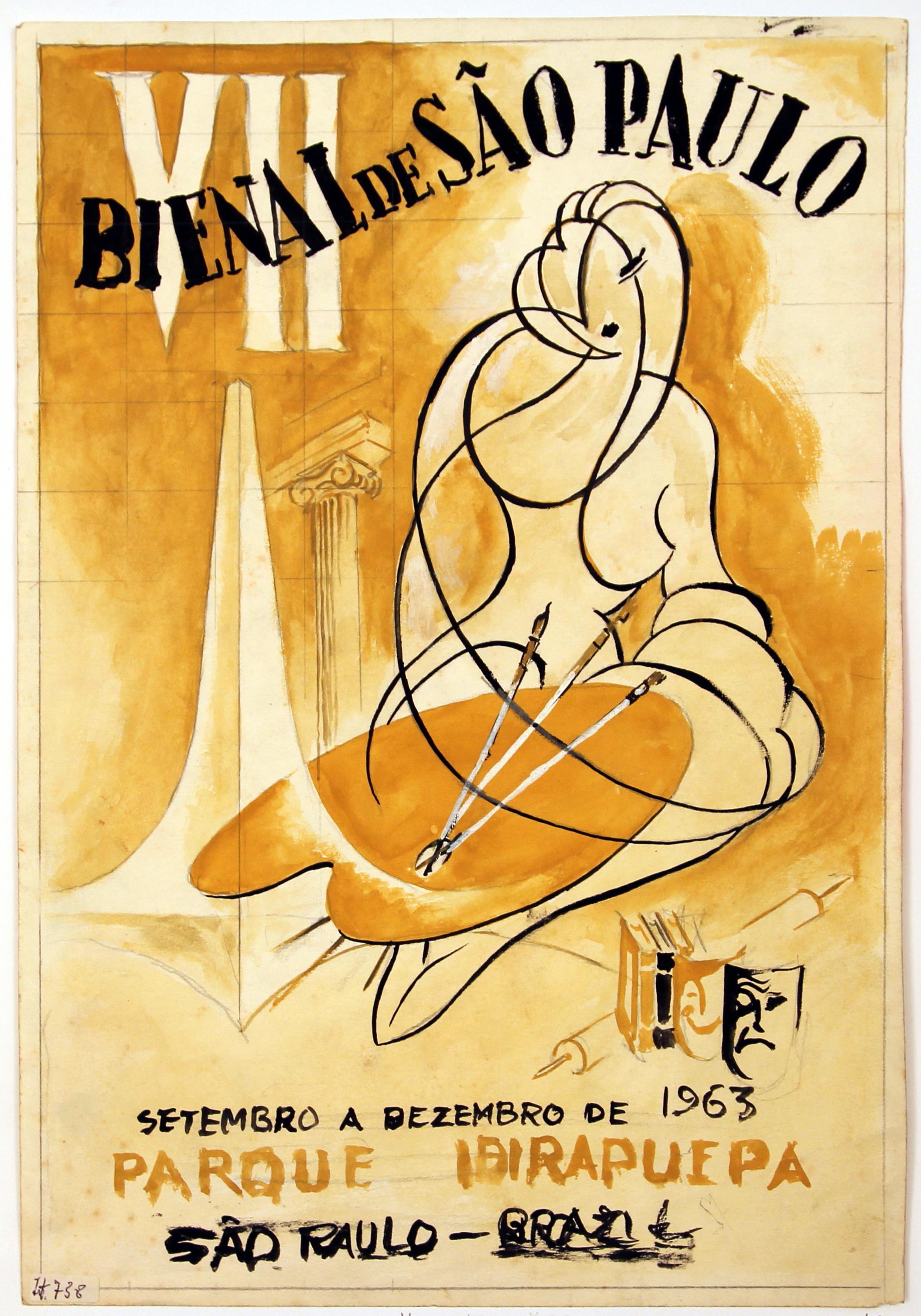 VII Bienal de São Paulo : Setembro a Dezembro de 1963 : Parque Ibirapuera : São Paulo : Brasil : estudo