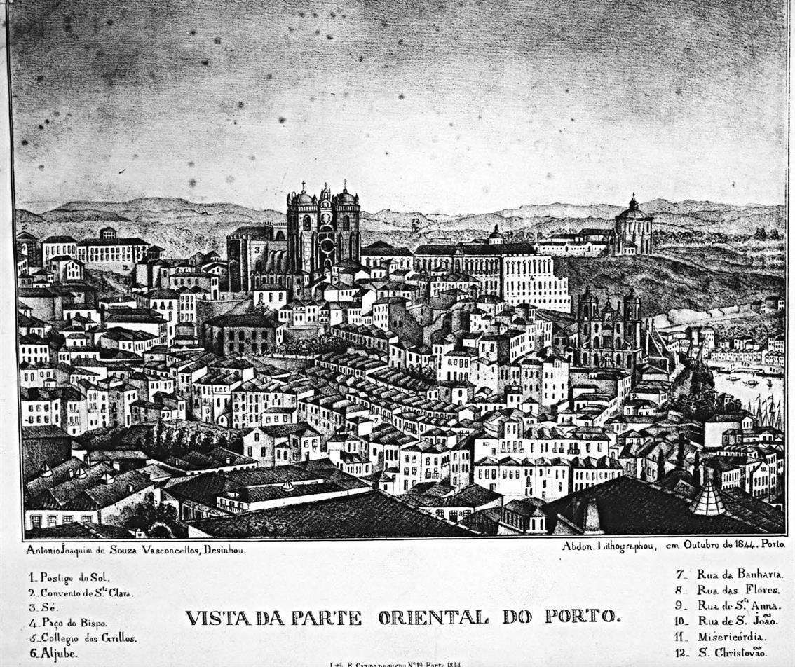 Vista da parte oriental do Porto : gravura