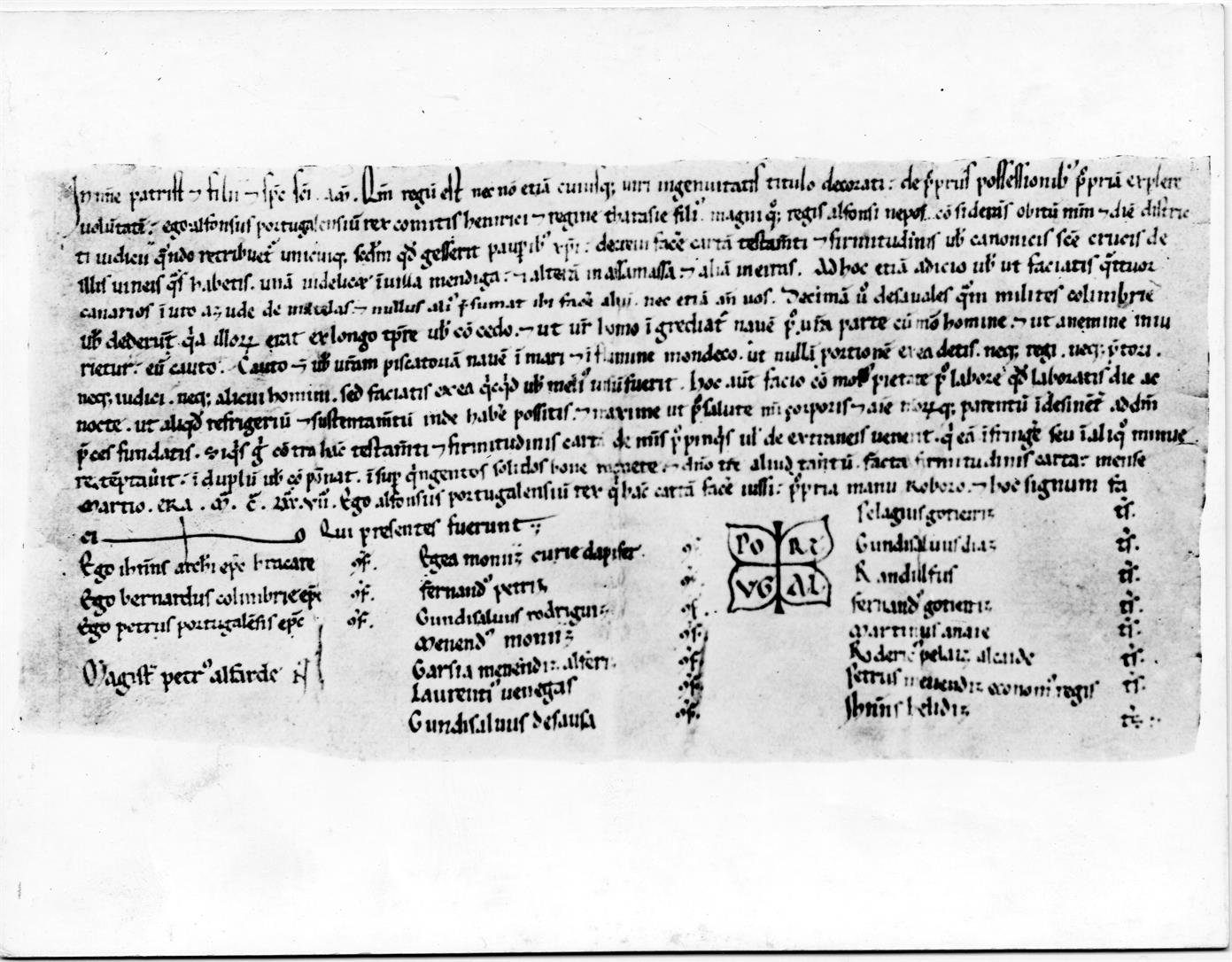 Carta em que pela primeira vez Afonso Henriques se intitula rei