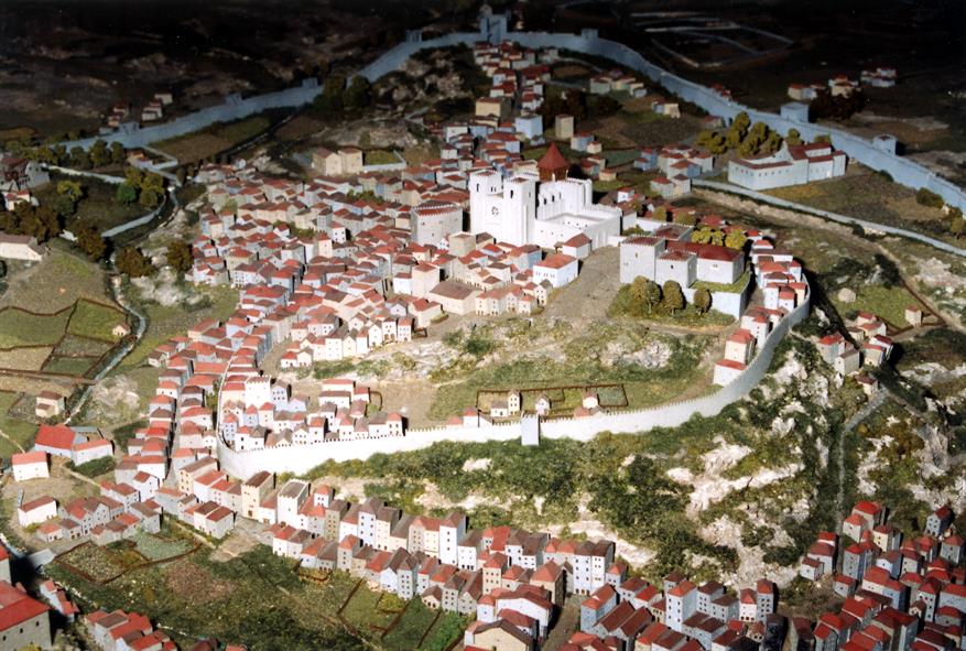 Maqueta do Porto medieval : Morro da Sé