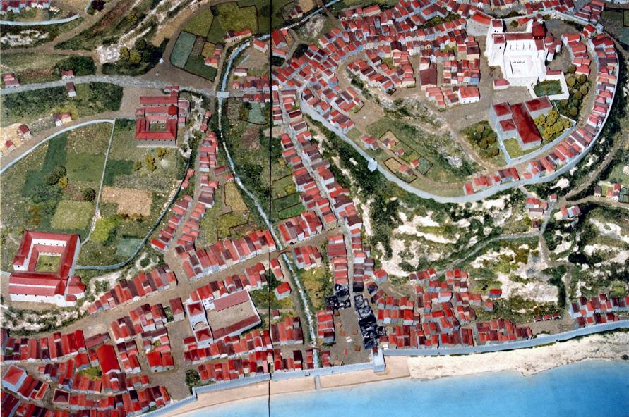 Maqueta do Porto medieval : Morro da Sé e São Nicolau