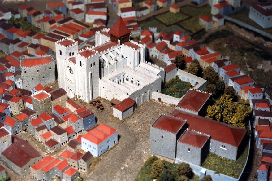 Maqueta do Porto medieval : Igreja da Sé e redondezas