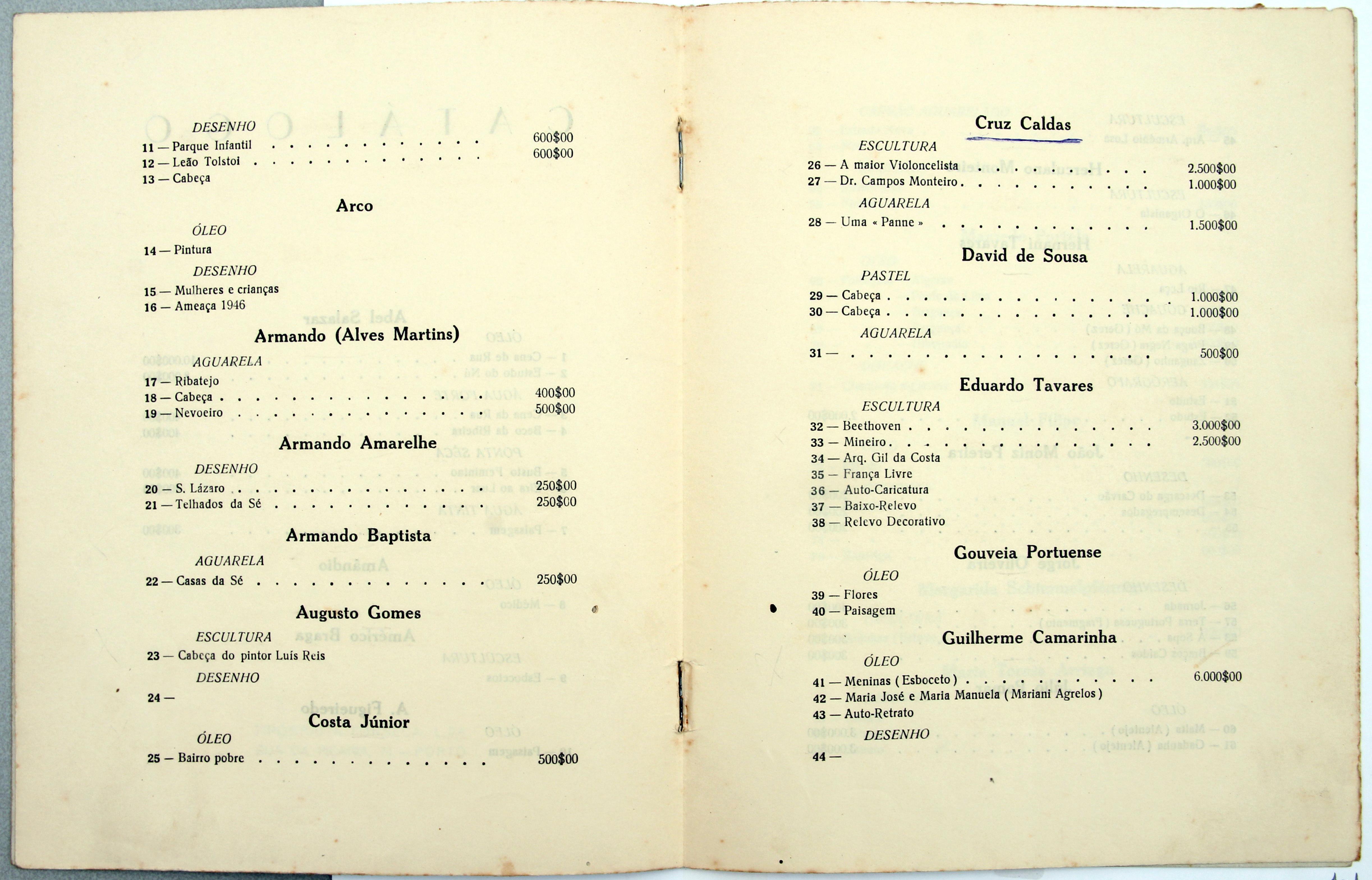 Cruz Caldas (2) : 1928-1946 : 1.ª Exposição da Primavera no Porto : catálogo