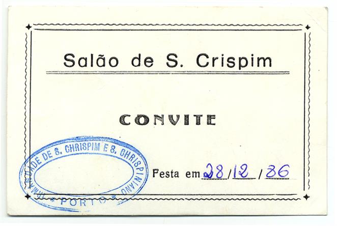 Salão de São Crispim : convite