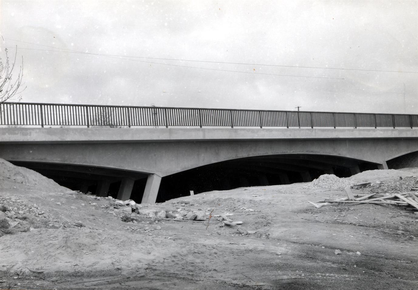 Construção das vias de acesso à Ponte da Arrábida