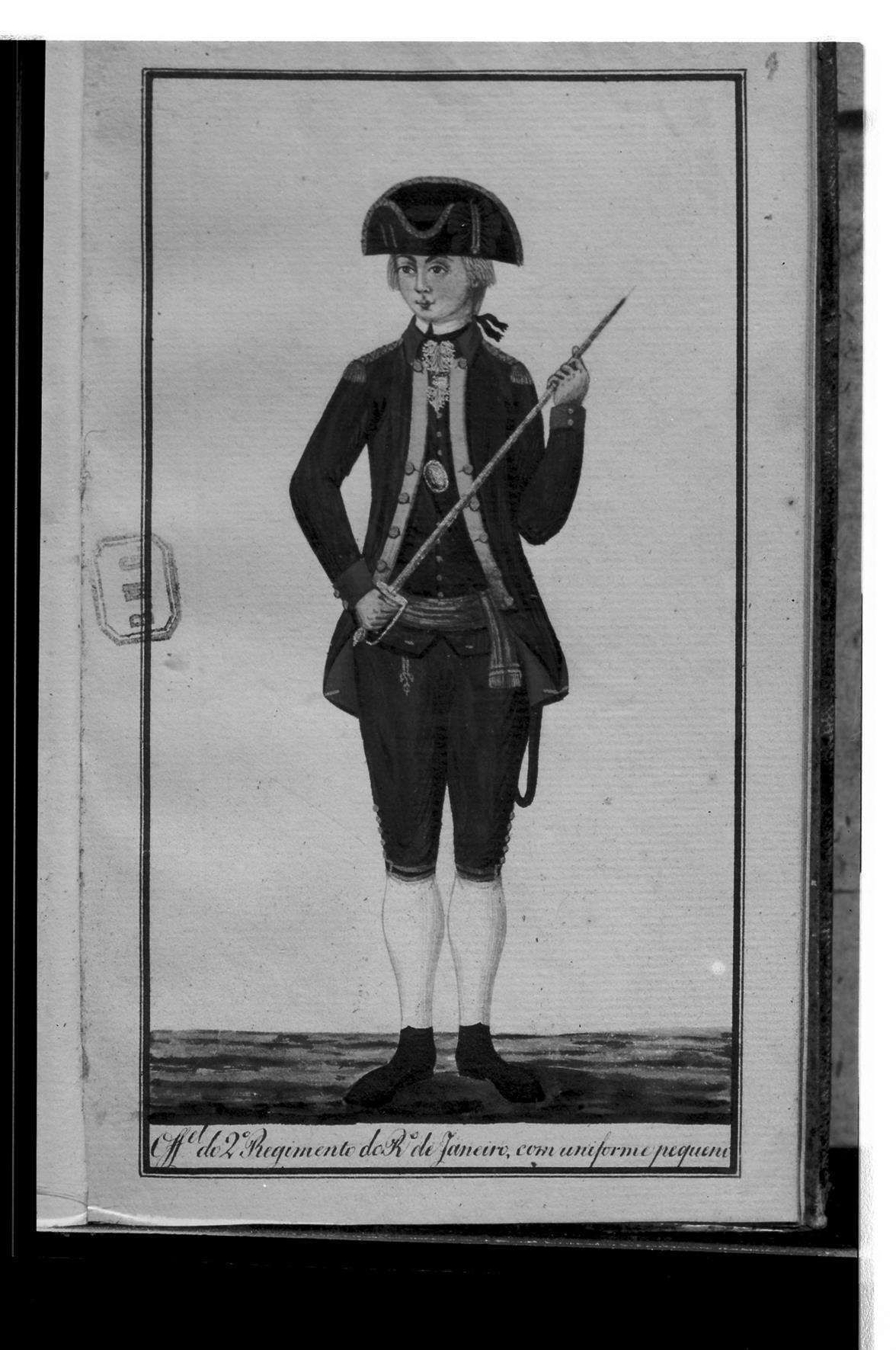 [Exposição Histórico-Militar] : uniforme de Oficial do 2º. Regimento do Rio de Janeiro