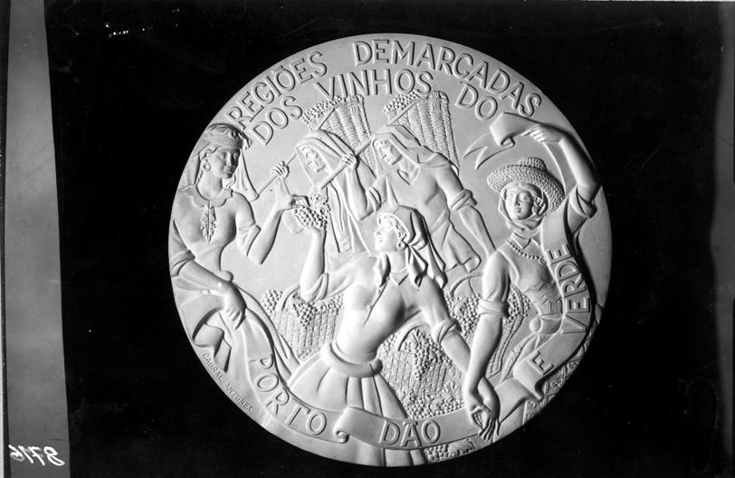 Primeiro Festival das Vindimas : 1970 : medalha comemorativa : gesso