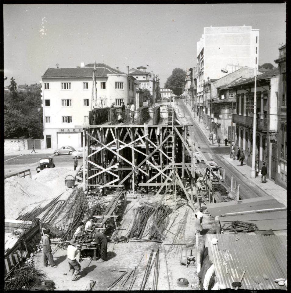 Construção do Viaduto de Gonçalo Cristóvão : 1.ª fase