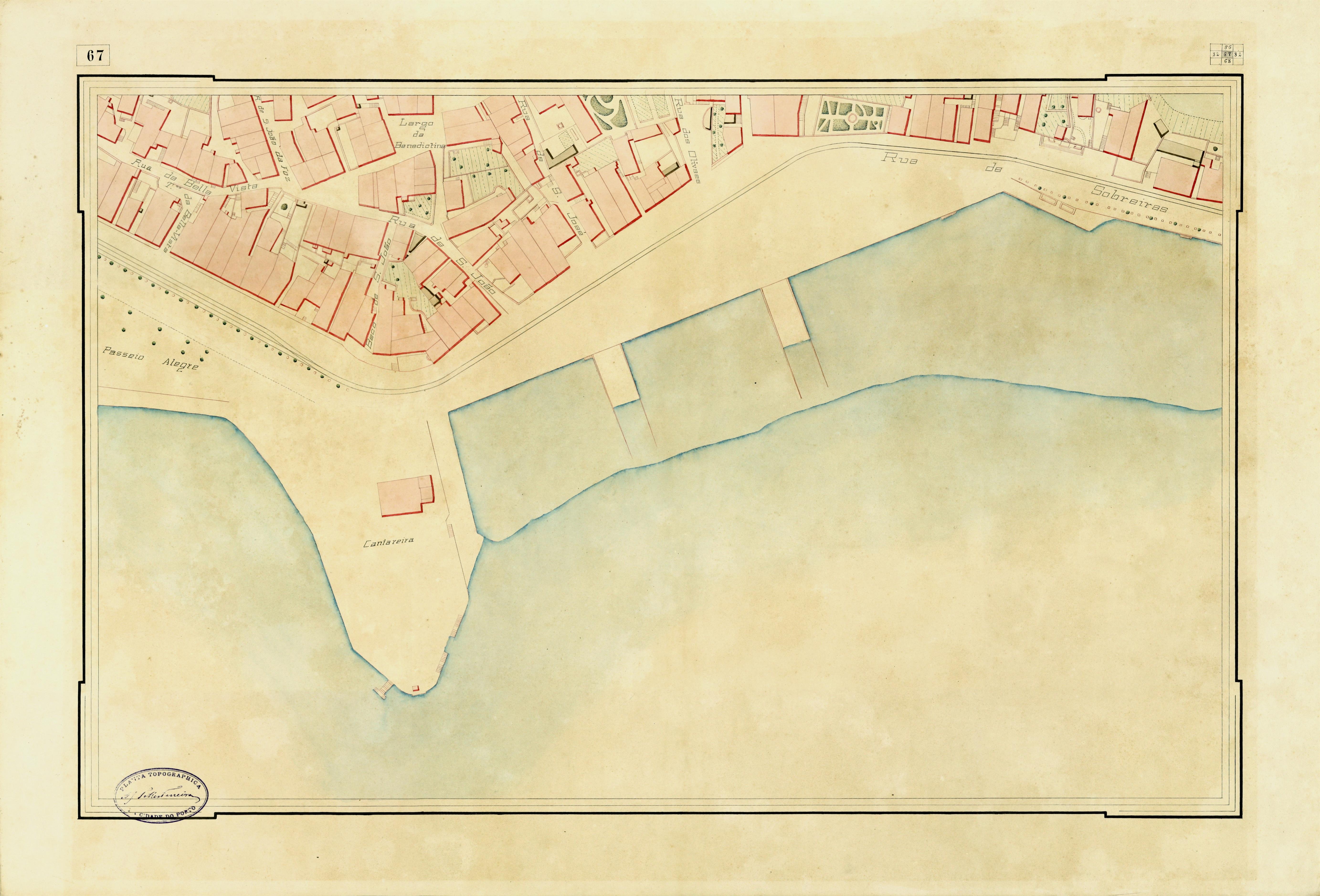 Planta topográfica da cidade do Porto : [quadrícula 67]