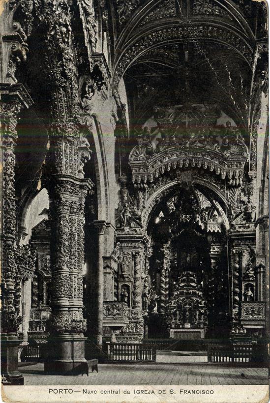 Porto : nave central da Igreja de São Francisco