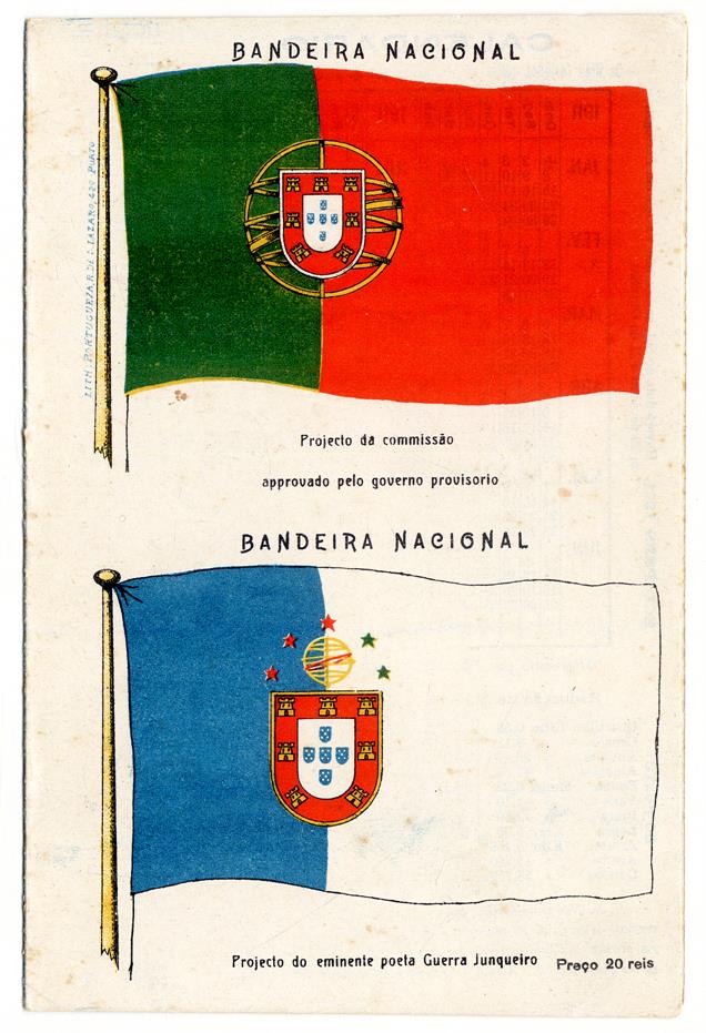 Bandeira nacional : projeto da Comissão e projeto do poeta Guerra Junqueiro