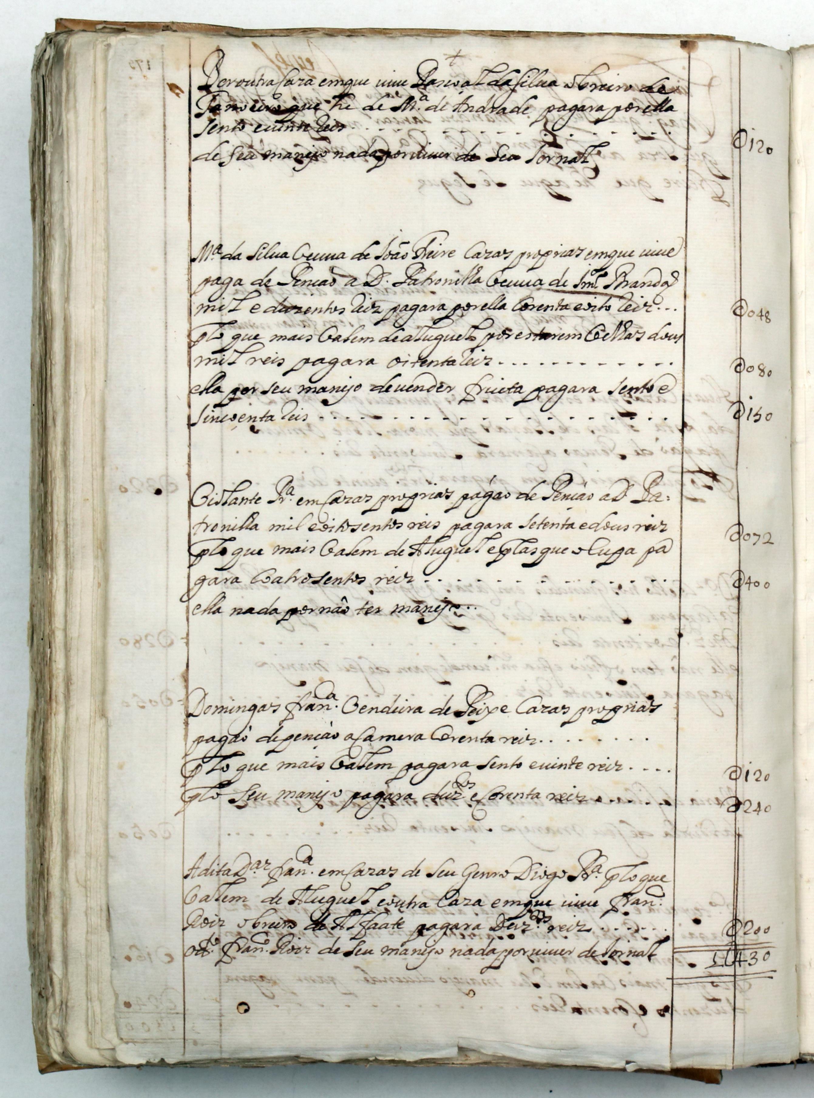 Guindais e Rua da Lada até à porta de Bartolomeu Sampaio Freire, f. 175-178