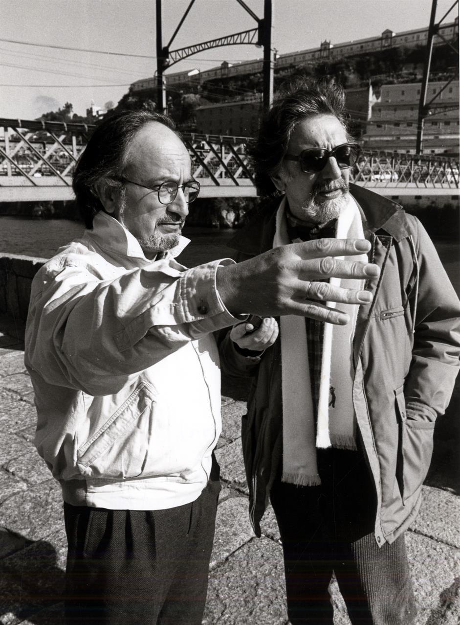Cais da Ribeira : Hélder Pacheco com o jornalista António Jorge Branco