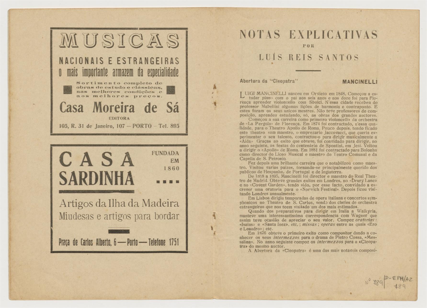 Teatro São João : 3.º concerto de assinatura pela Orquestra dos Concertos Sinfónicos de Lisboa