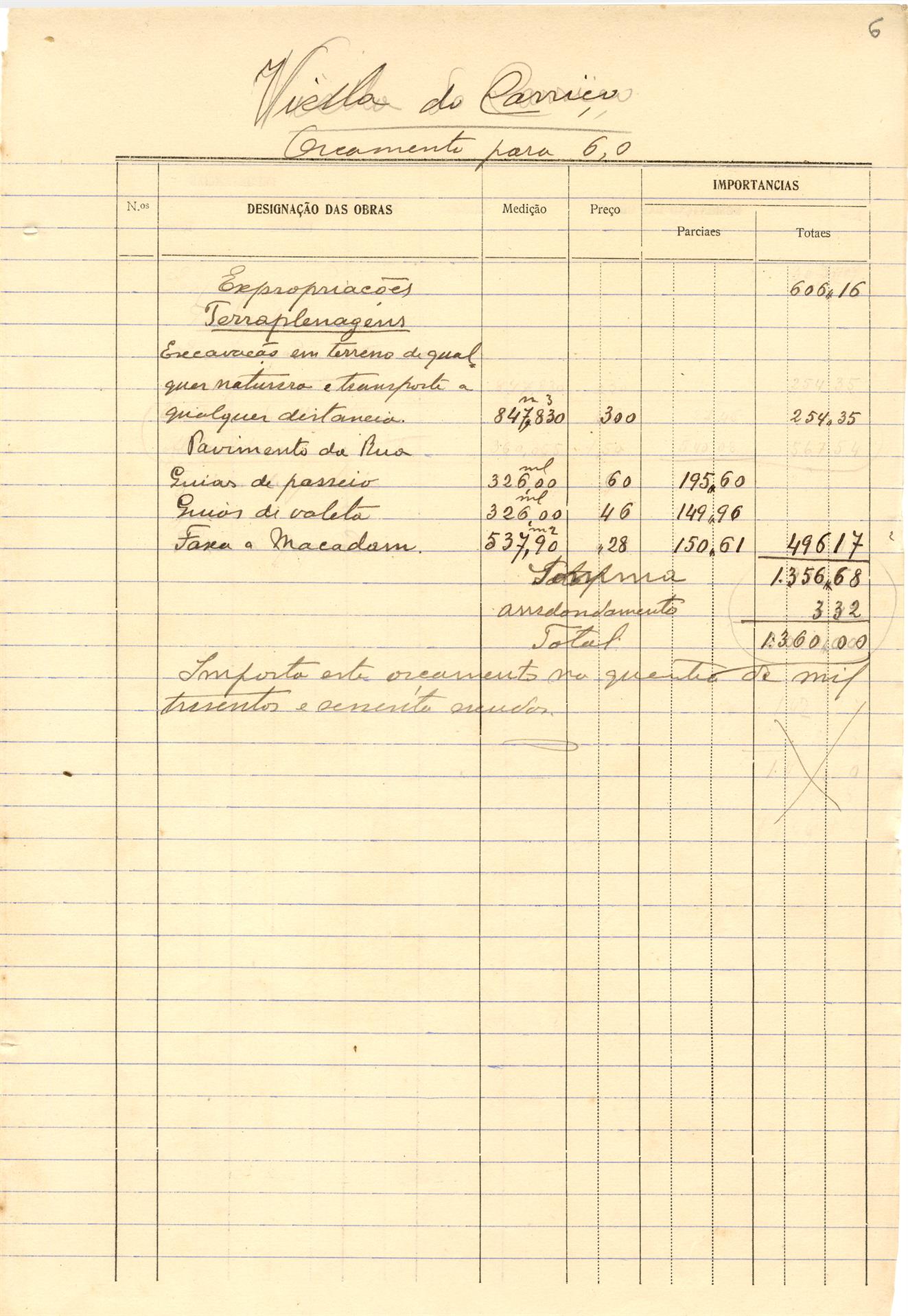 Viela do Carriço : variante ao projeto de alinhamento aprovado em 23 de Março de 1911 (...)