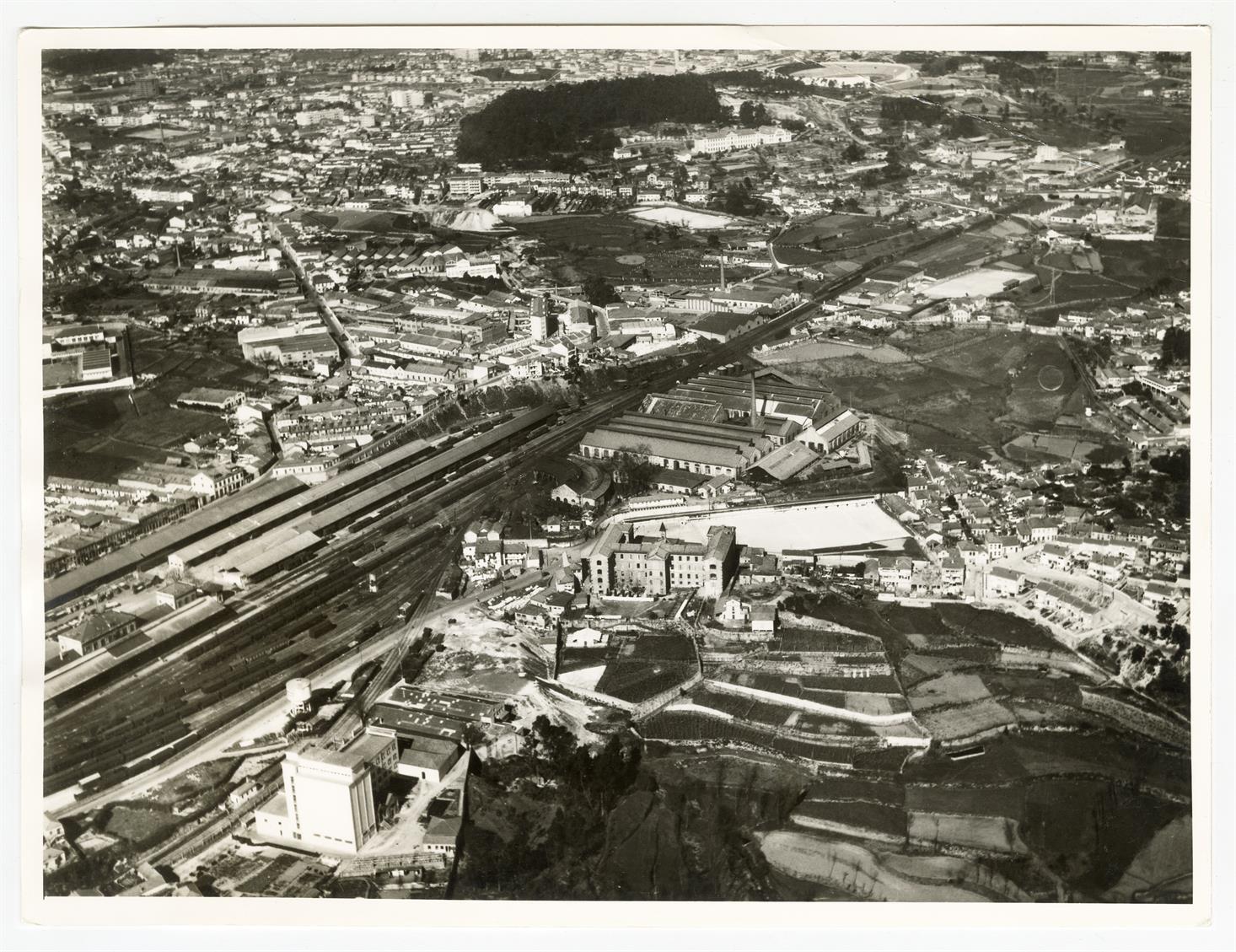 Vista aérea da Estação de Campanhã