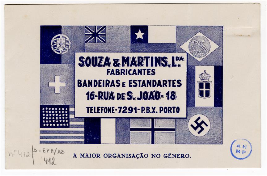 Sousa e Martins, Limitada : fabricantes : bandeiras e estandartes