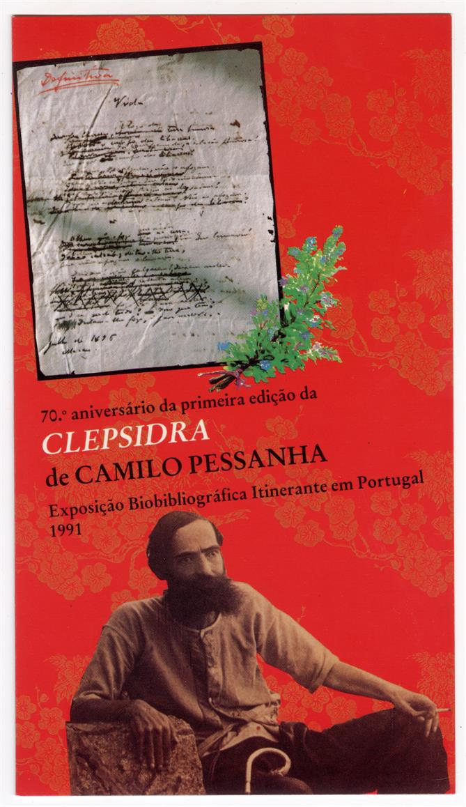 70.º aniversário da primeira edição da Clepsidra de Camilo Pessanha: exposição biobibliográfica itinerante em Portugal