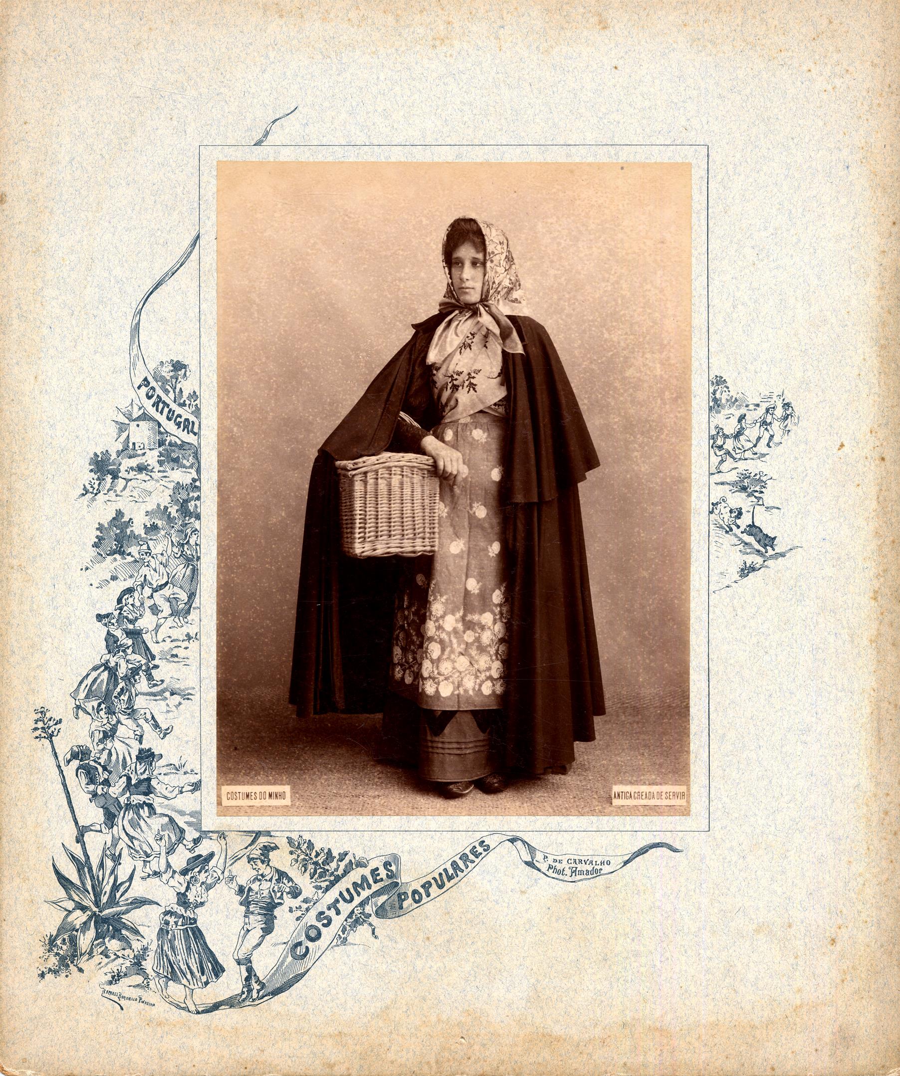 Costumes Portugueses : costumes do Minho : antiga criada de servir