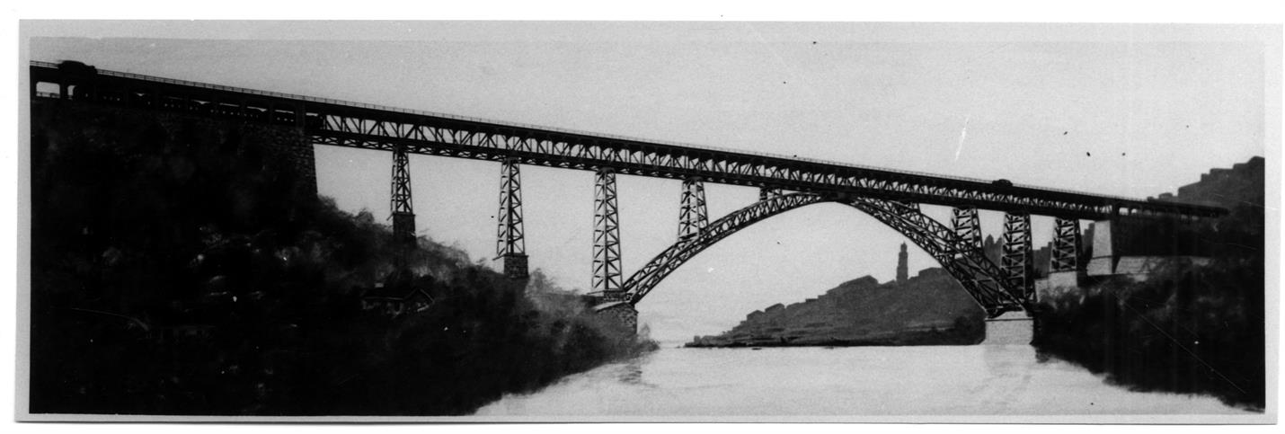 Porto - Gaia : as travessias do Rio Douro : anteprojecto de nova ponte sobre o rio Douro, 1939