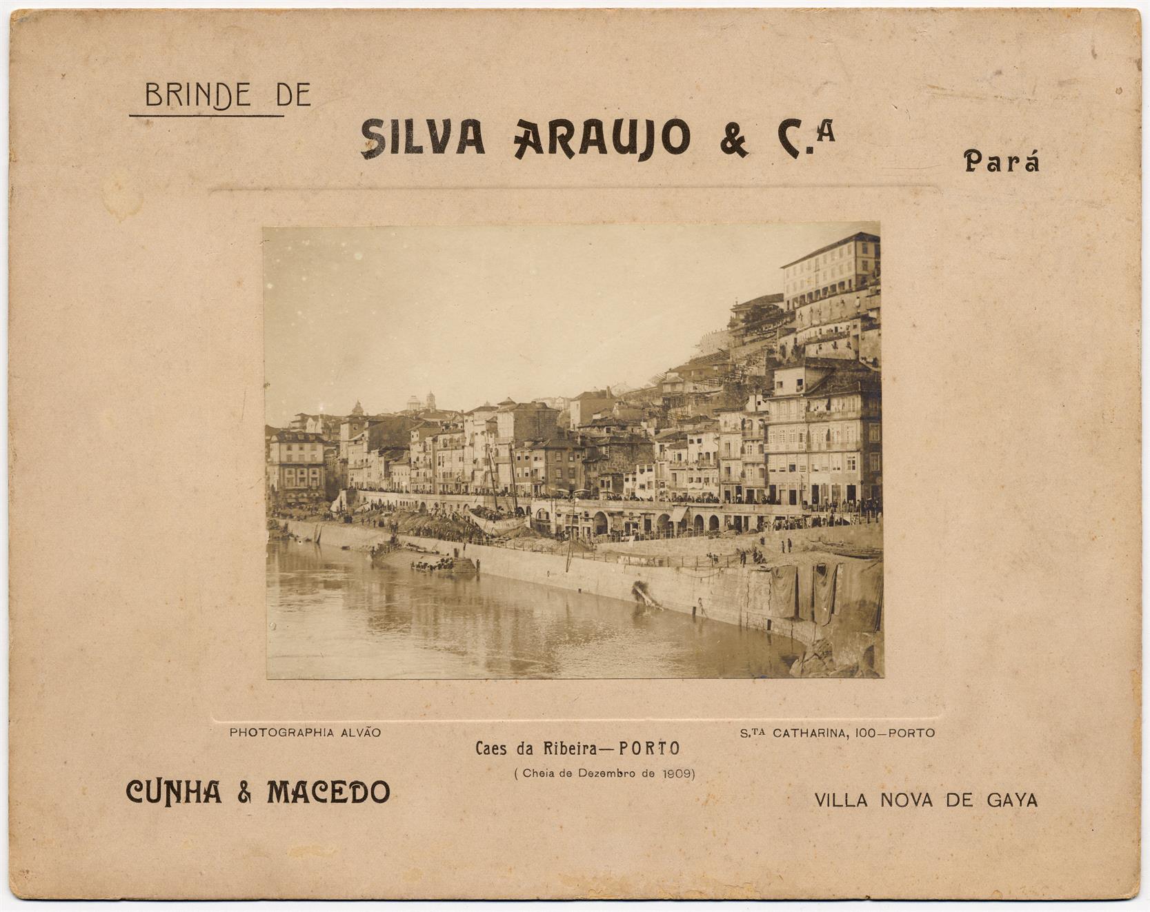 Cheia de Dezembro de 1909: Cais da Ribeira : Porto