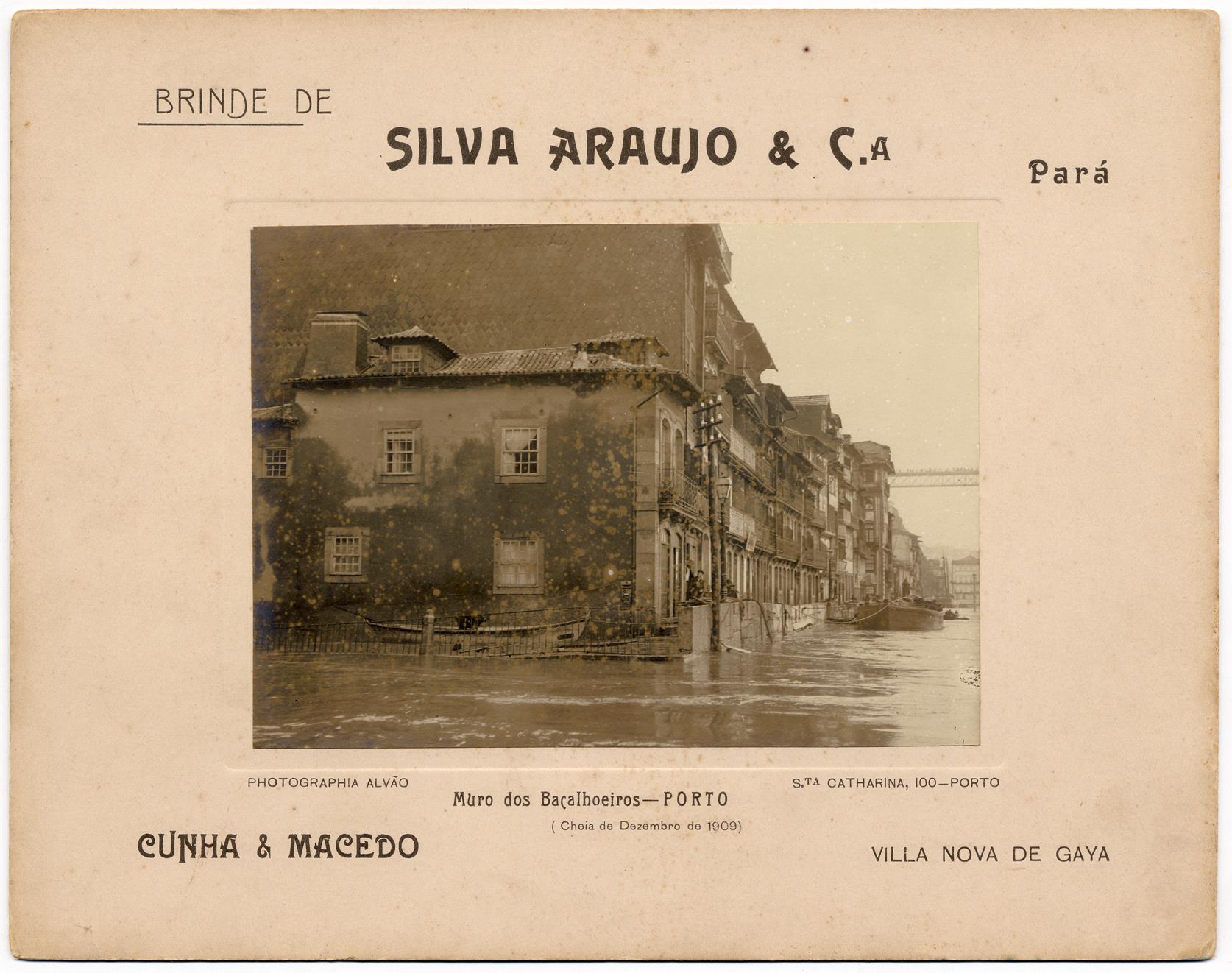 Cheia de Dezembro de 1909: Muro dos Bacalhoeiros : Porto