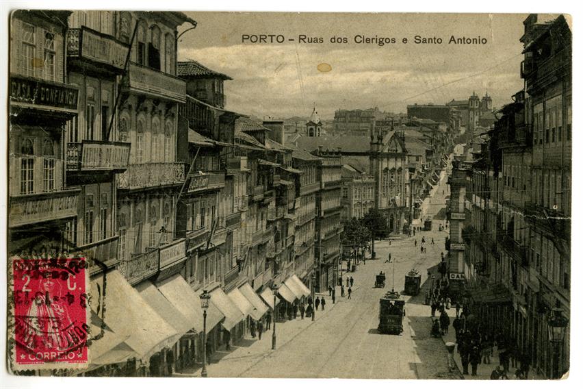Porto: Rua dos Clérigos e Santo António