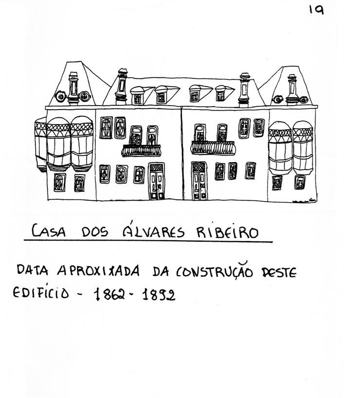 Casa dos Álvares Ribeiro : data aproximada da construção deste edifício: 1862-1892