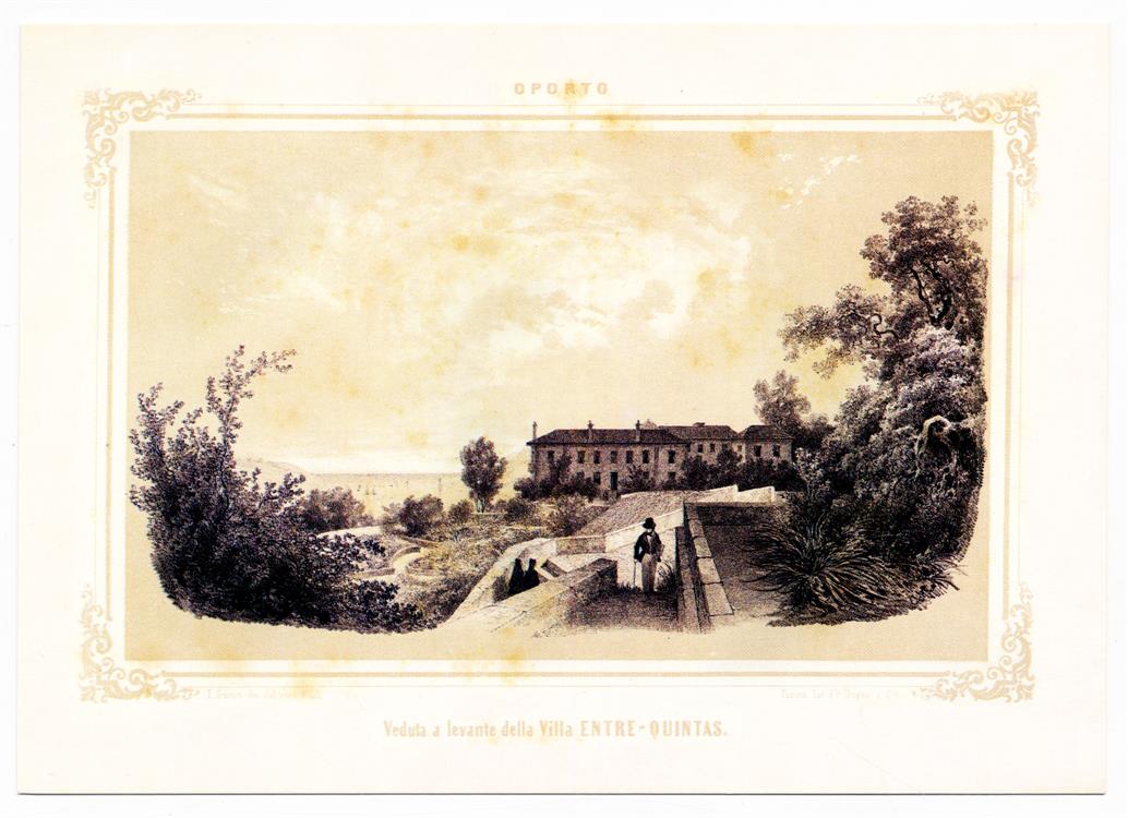 Veduta a levante della Vila Entre-Quintas : Rimembranze di Oporto, 1851