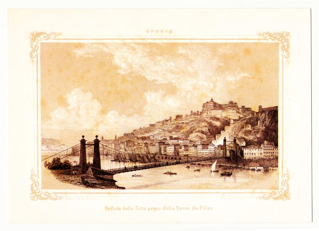 Veduta della Città presa dalla Serra do Pilar : Rimembranze di Oporto, 1851