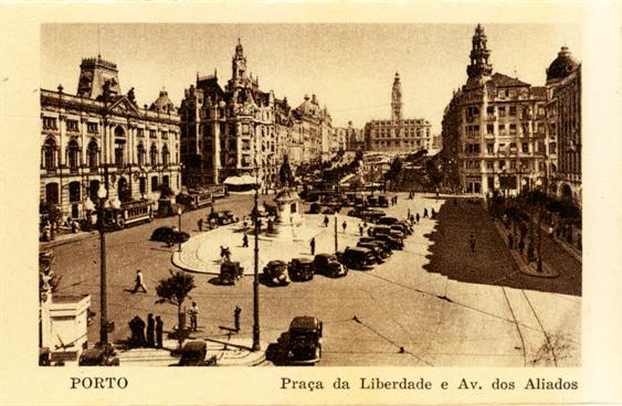 Recordação do Porto : Porto : Praça da Liberdade e Av. dos Aliados