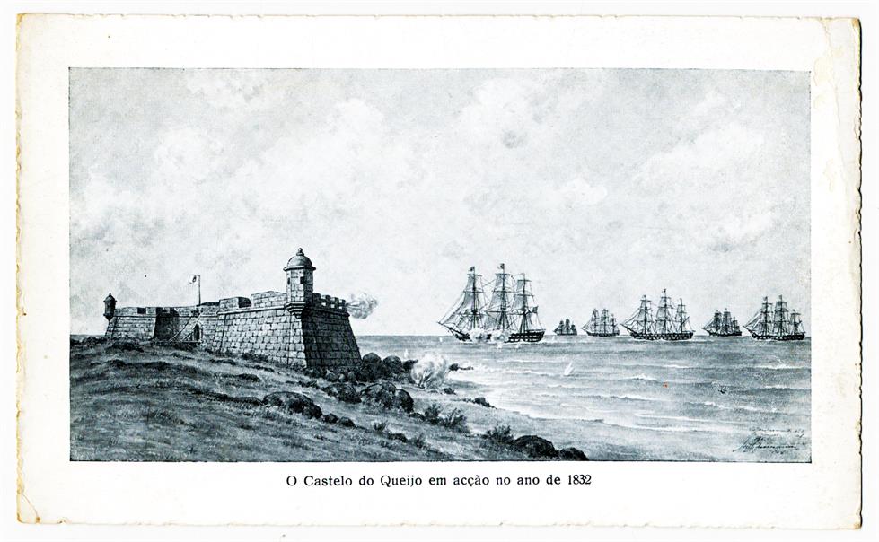 O Castelo do Queijo em acção no ano de 1832