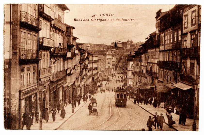 Porto : Ruas dos Clérigos e 31 de Janeiro