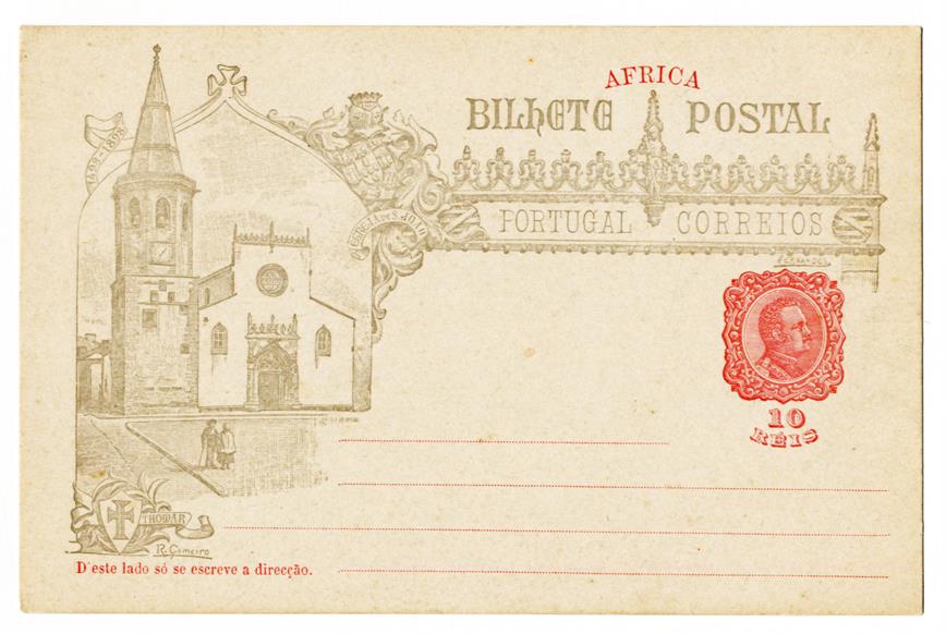 Bilhete Postal [para] África : Igreja de São João : Tomar