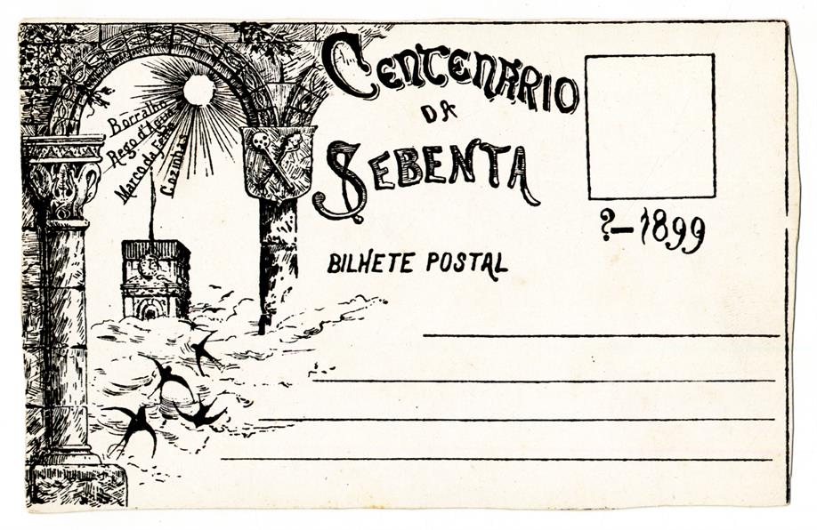 Bilhete postal : Centenário da Sebenta