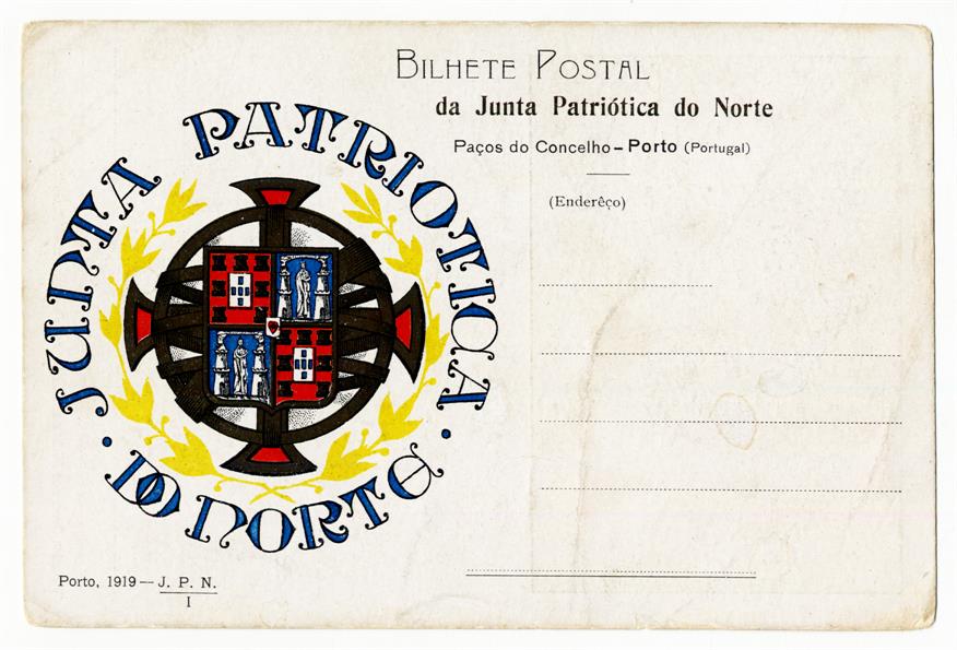 Bilhete postal : Junta Patriótica do Norte