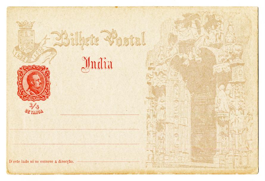 Bilhete postal : Índia