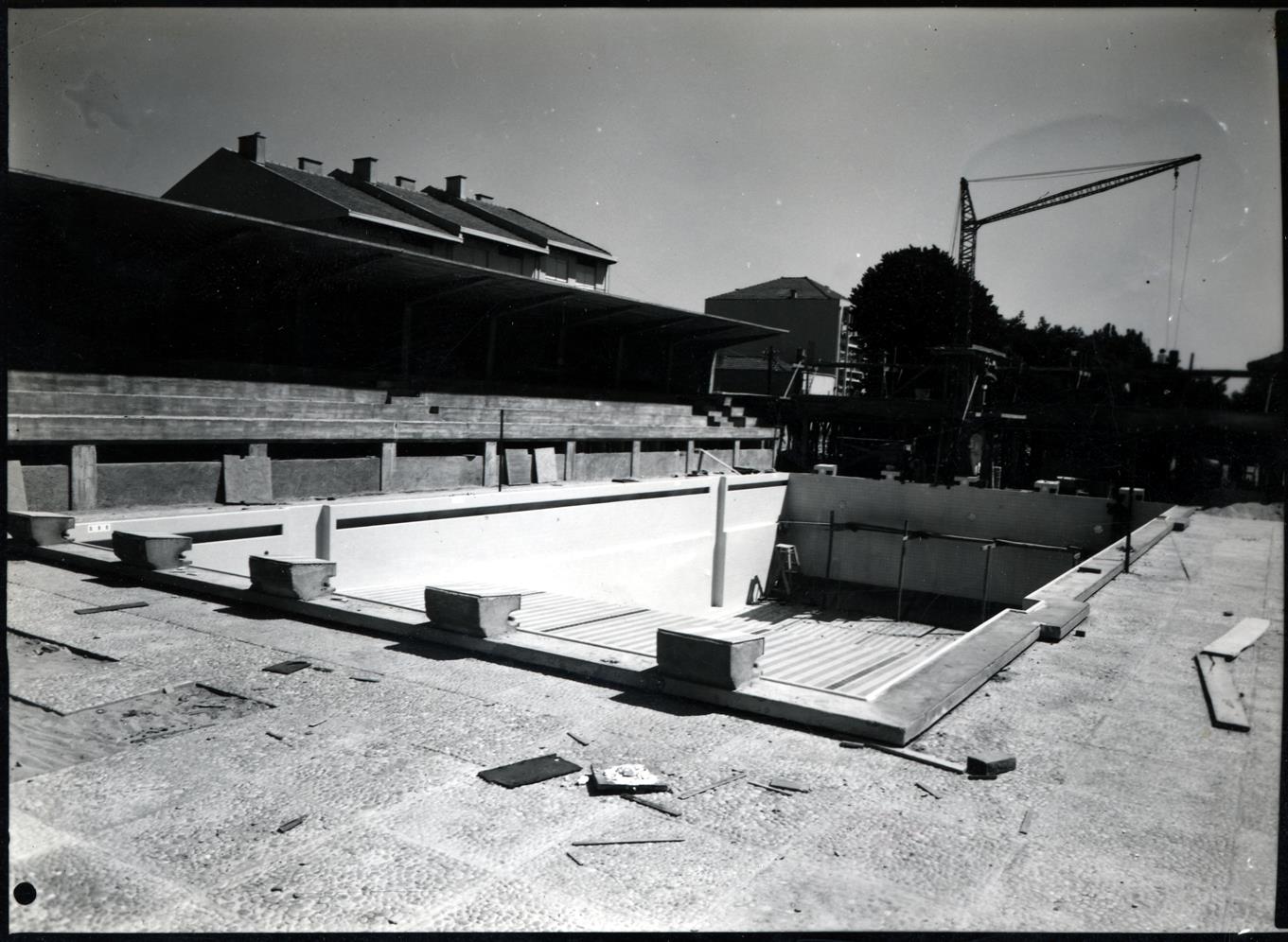 Construção da piscina municipal : Batalhão Sapadores Bombeiros