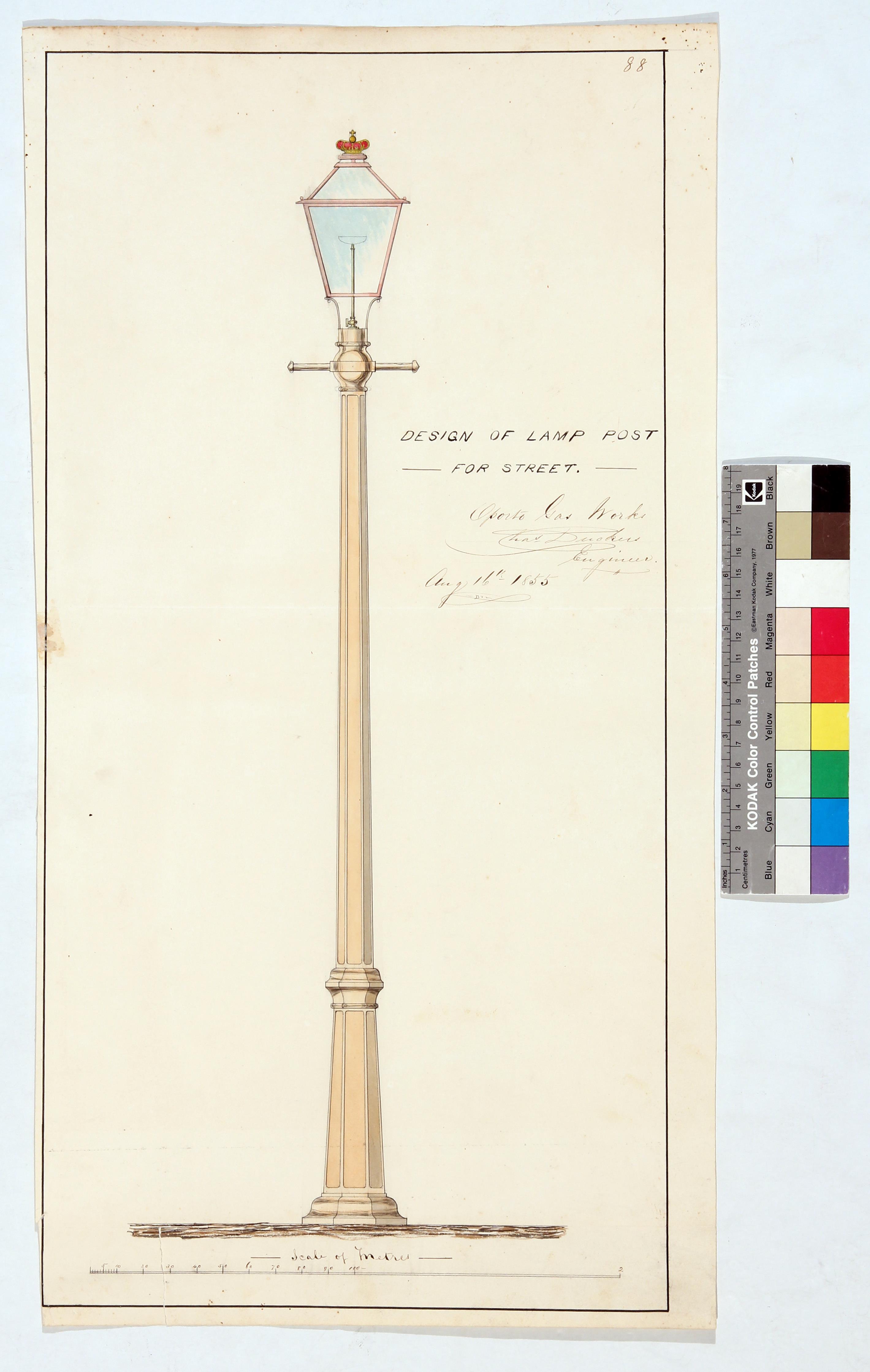 Design of lamp post for street ()