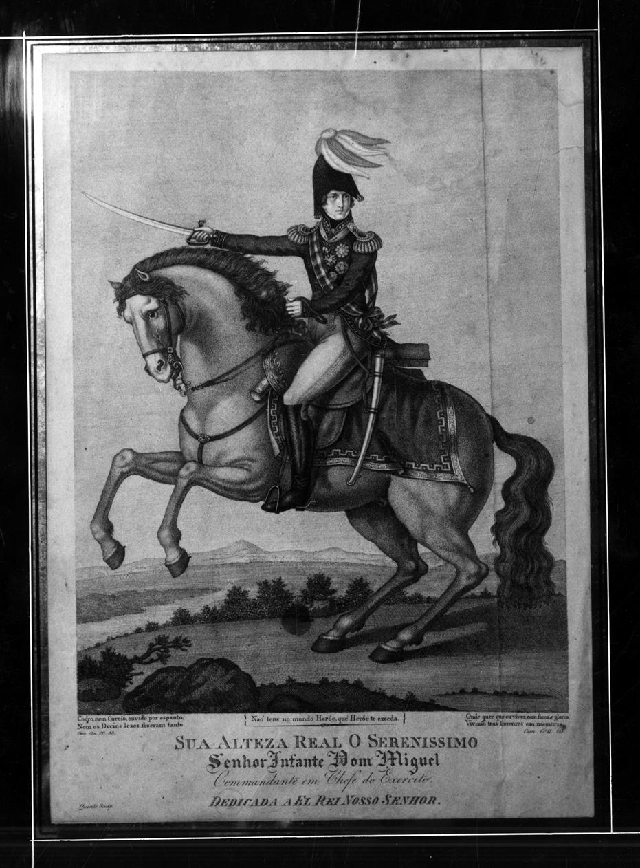 No rescaldo da exposição documental sobre el-rei D. Miguel I : infante D. Miguel a cavalo