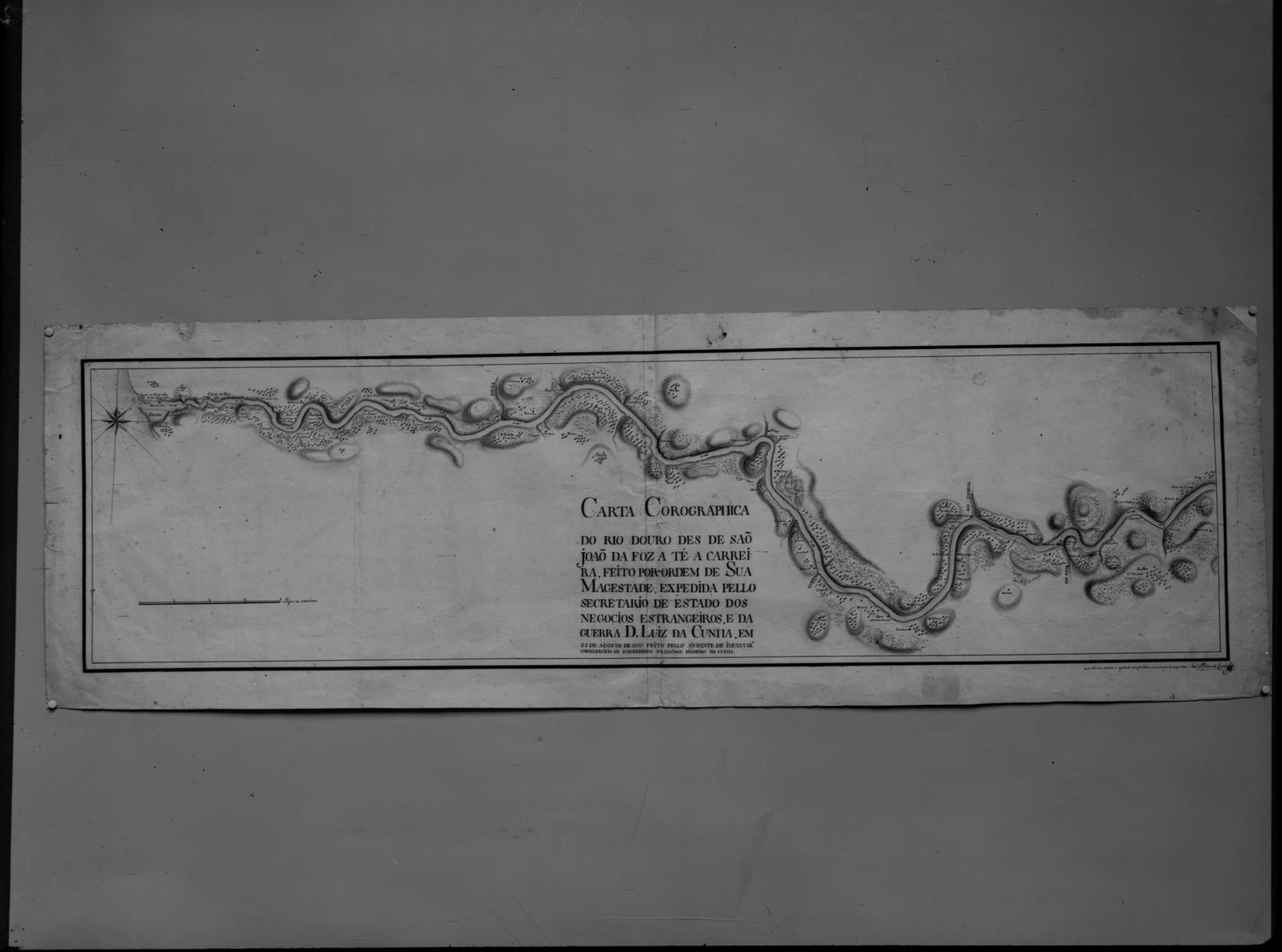 O rio e o mar na vida da cidade : Carta corográfica do rio Douro desde São João da Foz até à Carreira, 1784