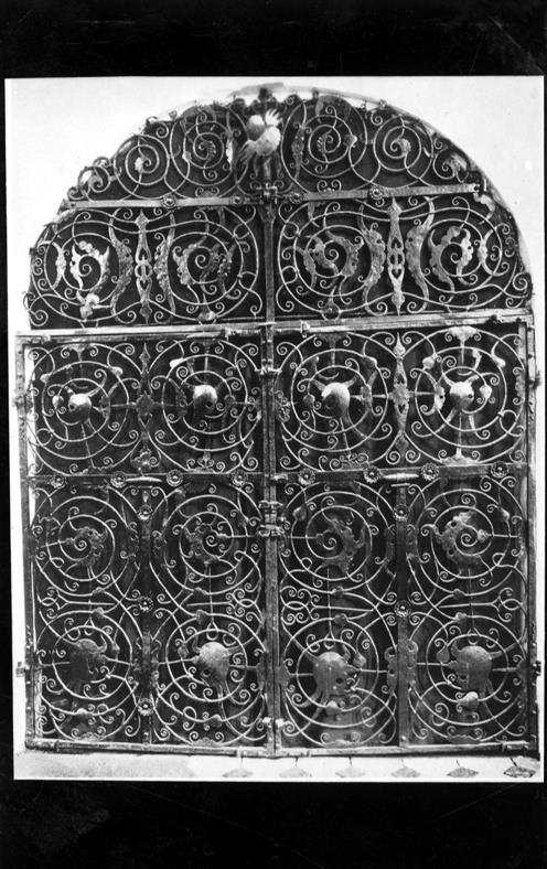 Ferros forjados do Porto : Dinamarca : grade : porta : século XVII