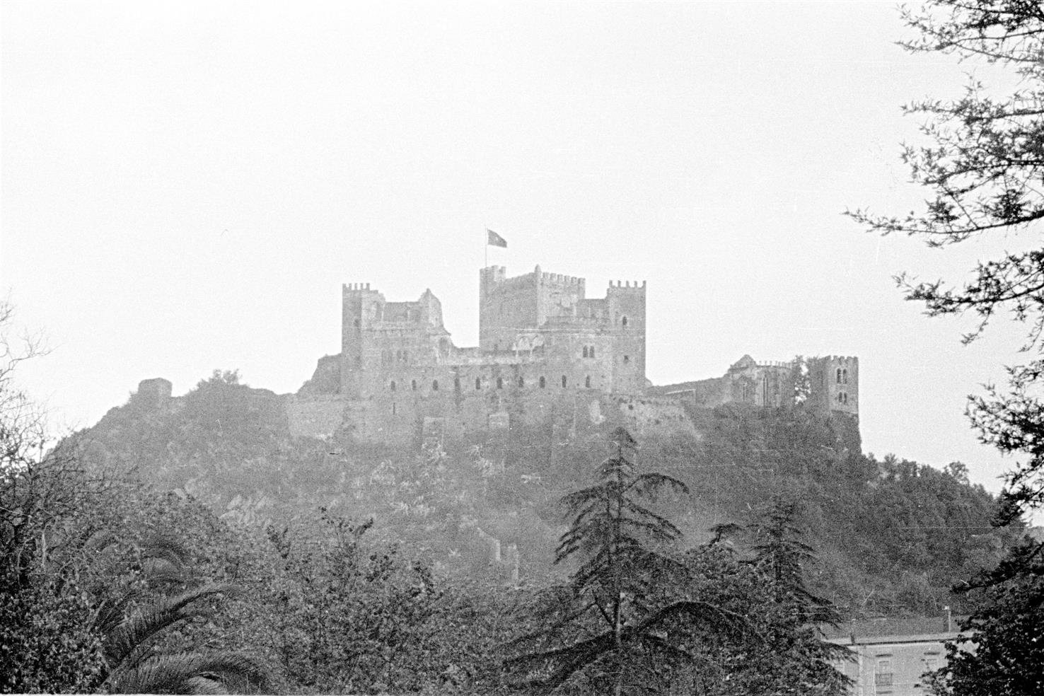 Leiria : vista geral do castelo
