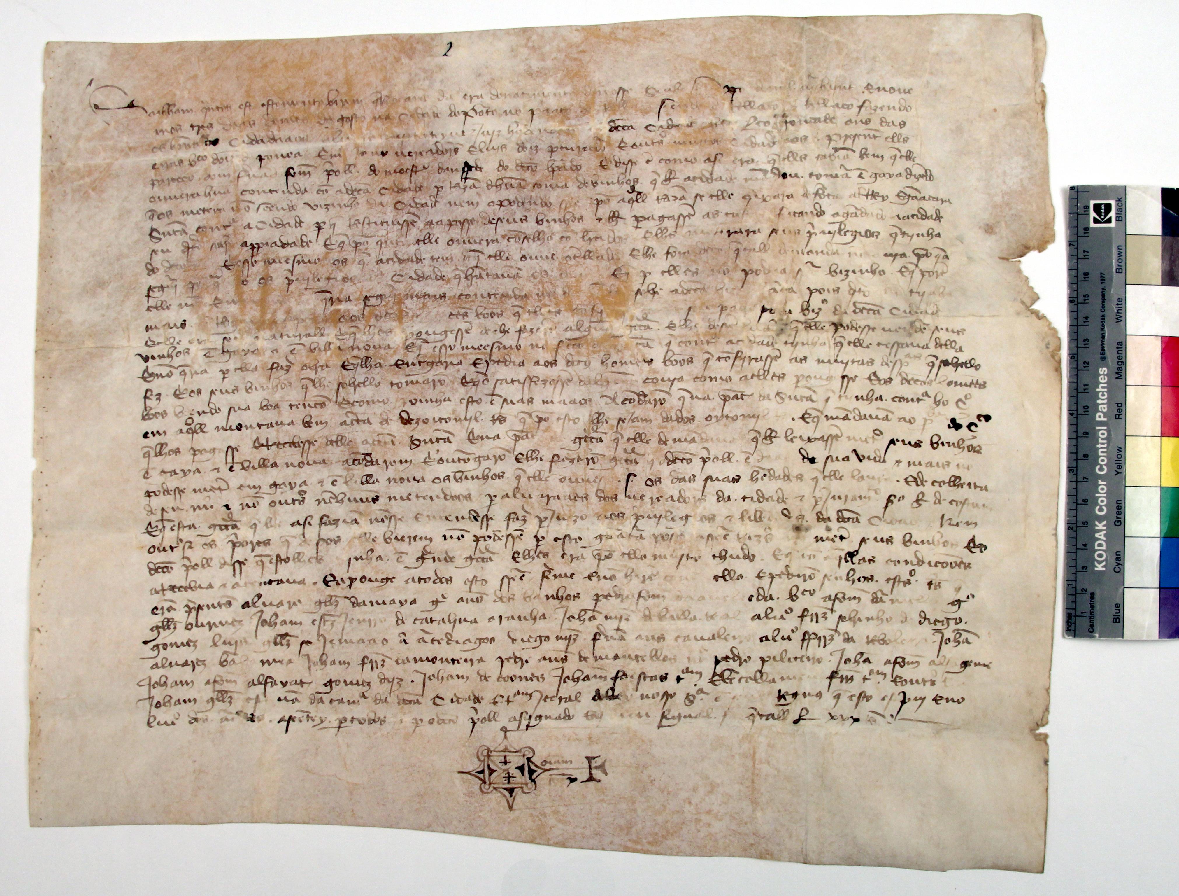 [Carta da Câmara do Porto a D. Fernando Afonso, prior do mosteiro de Ancede, sobre a comercialização de vinho]