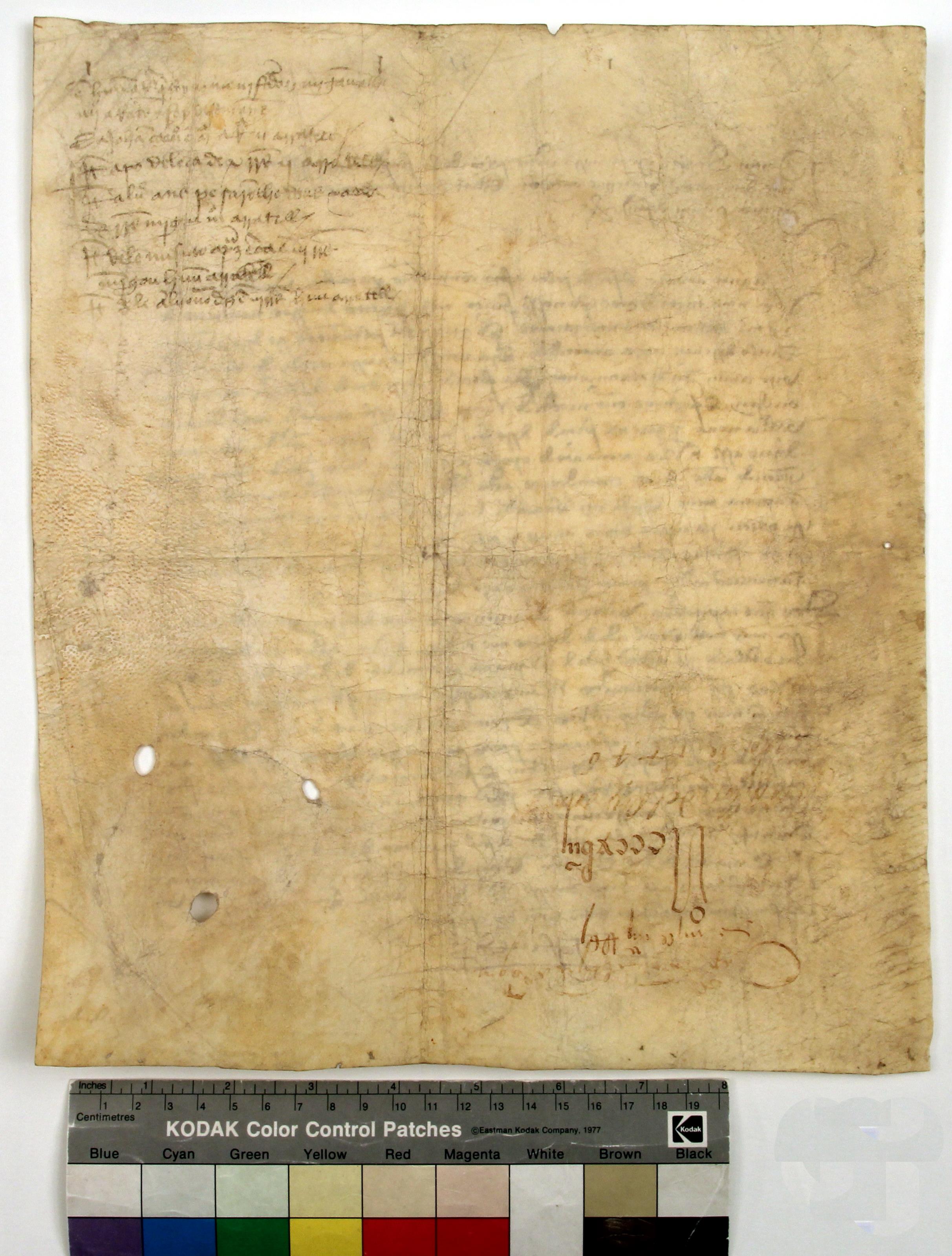 [Carta do Infante D. Pedro, regedor do Reino em nome de D. Afonso V, com o traslado de alguns capítulos gerais apresentados nas Cortes de Lisboa (1446)]