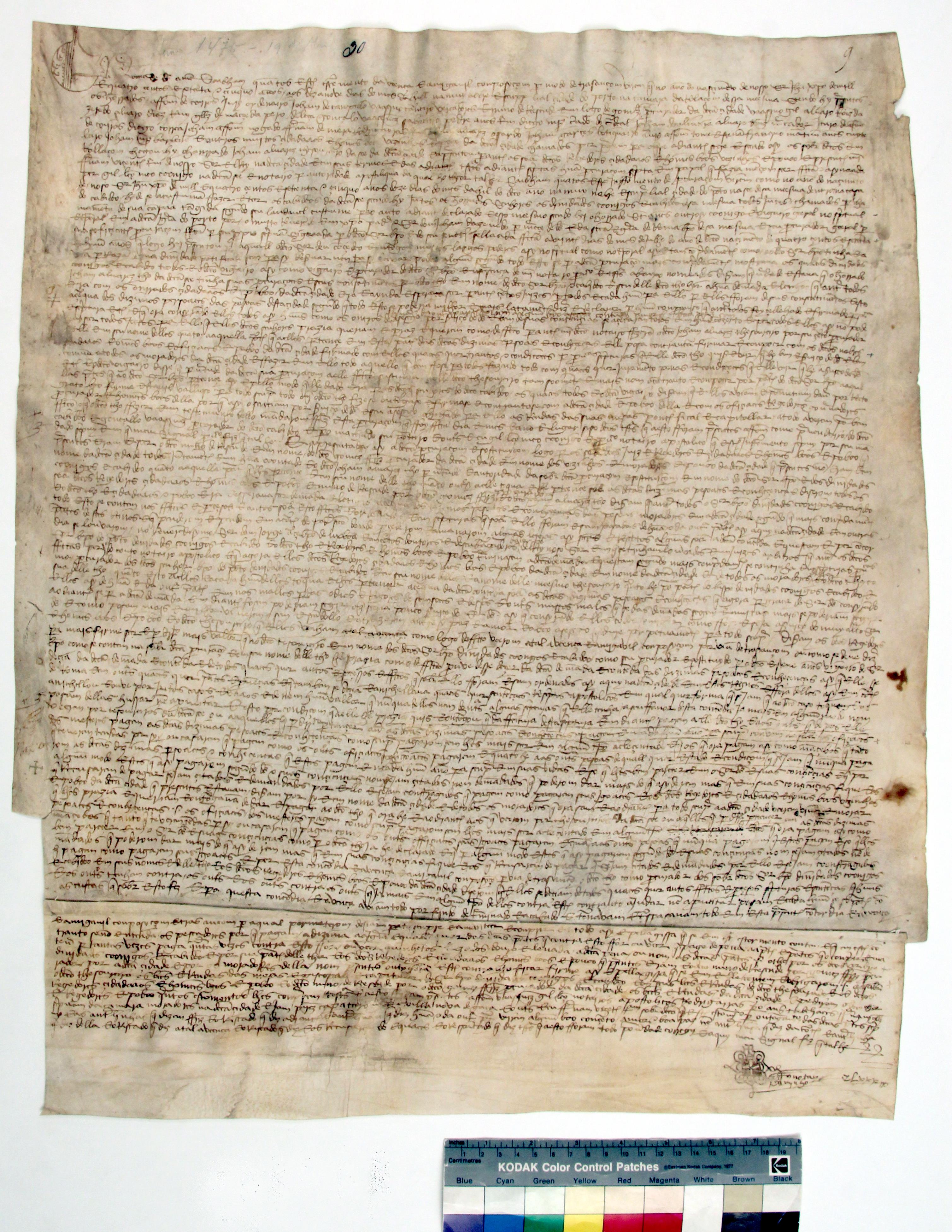 [Carta de avença e amigável composição estabelecida entre o bispo e o cabido do Porto e a cidade sobre o pagamento de dízimas]
