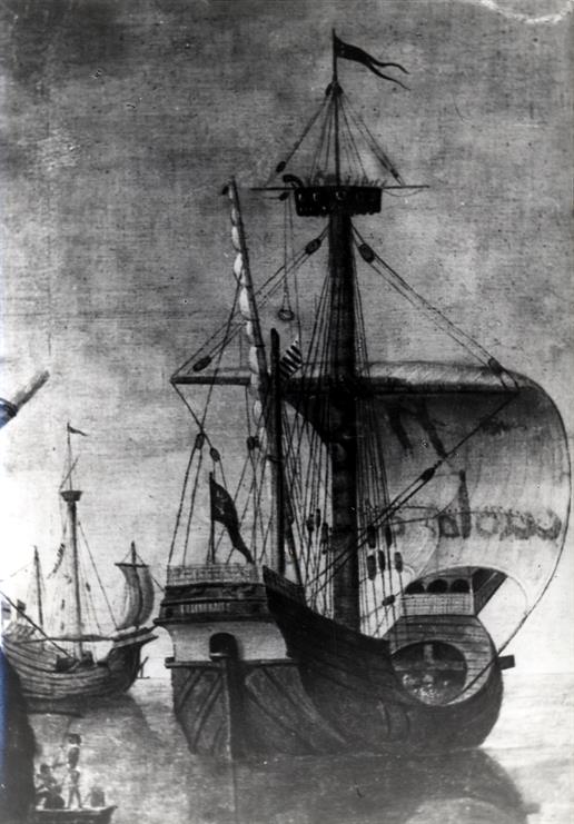 O Porto no limiar das comemorações do V centenário da morte do infante D. Henrique (1460-1960) : navio dos painéis da história de Santa Úrsula de Capraccio