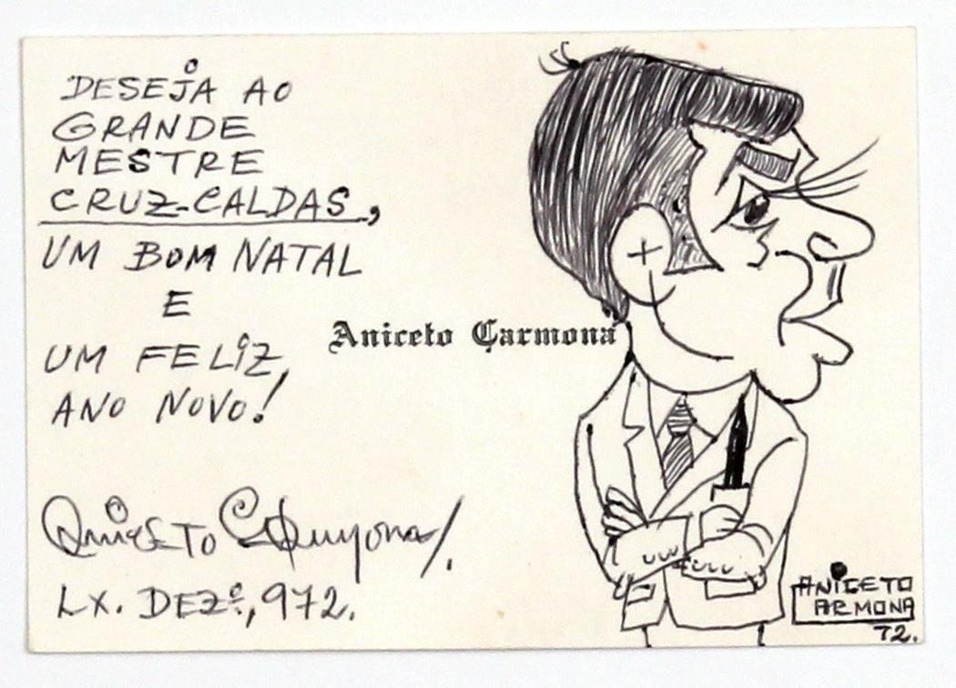 Cruz Caldas e Aniceto Carmona, caricaturista lisboeta : [cartão de visita de Aniceto Carmona]